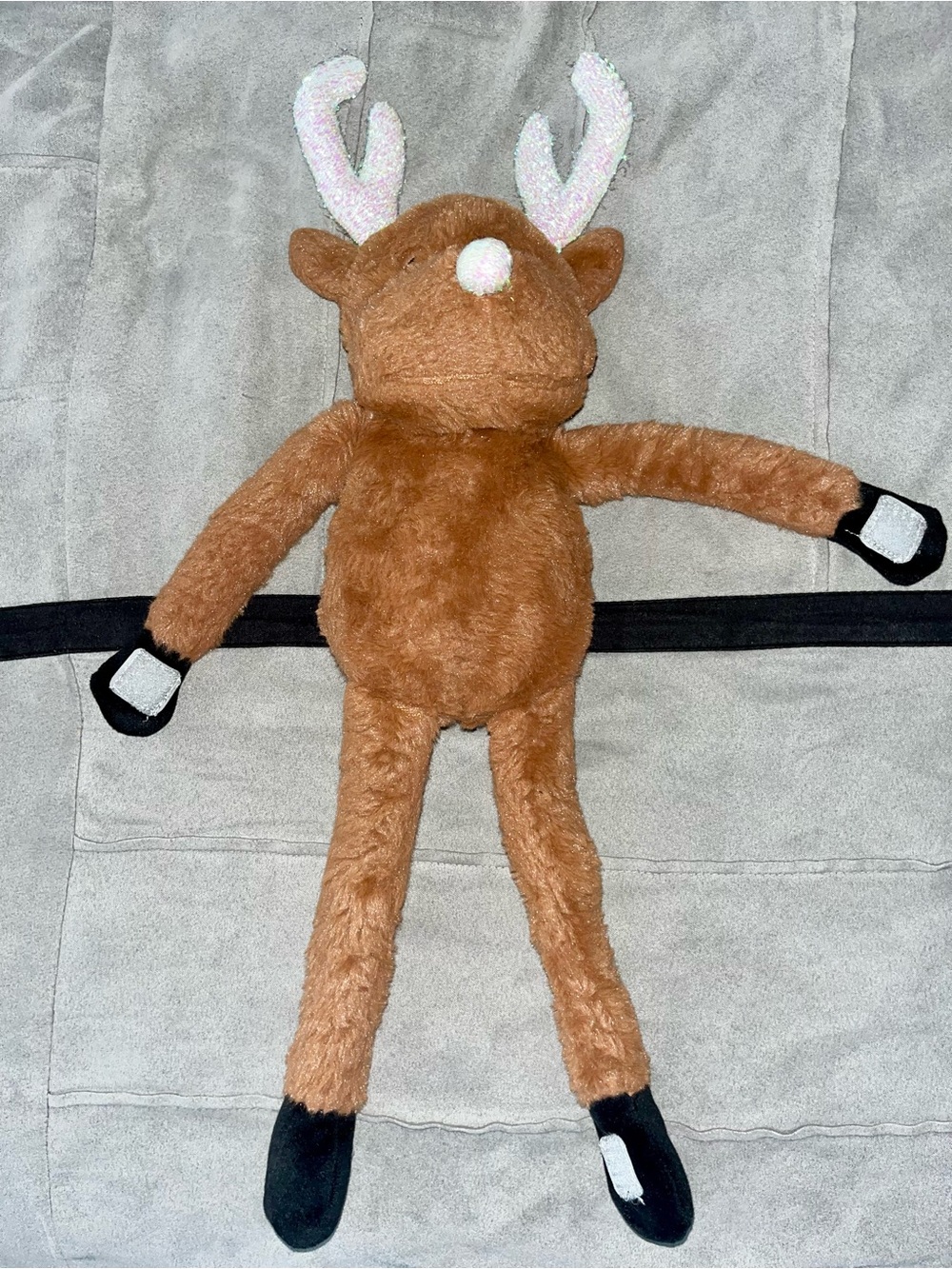Super Soft Christmas Reindeer Plush w/ Jangly  Legs - EXCELLENT CONDITION